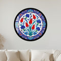 Ottoman Tulip Garden with black frame