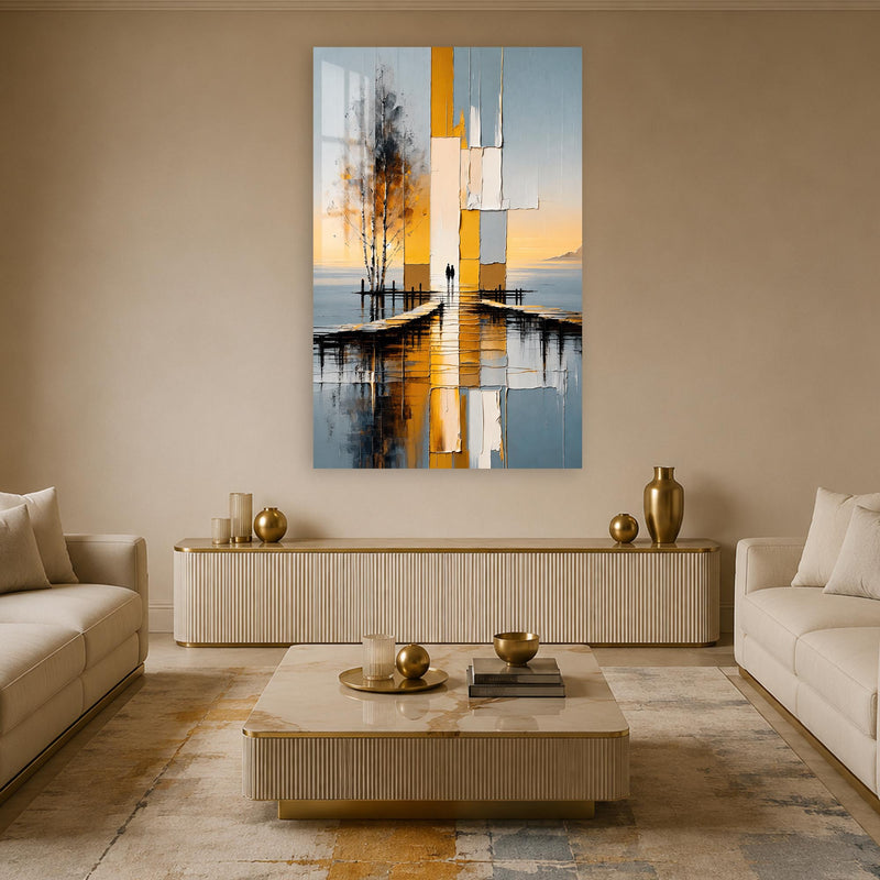 Golden Abstract Waterfront lifestyle view