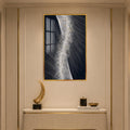 Silver Light Cascade with gold frame