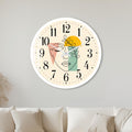 Abstract Botanical Face with white frame