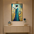 Azure Elegance with black frame
