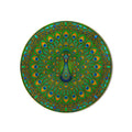 Emerald Peacock Mandala product shot on white background