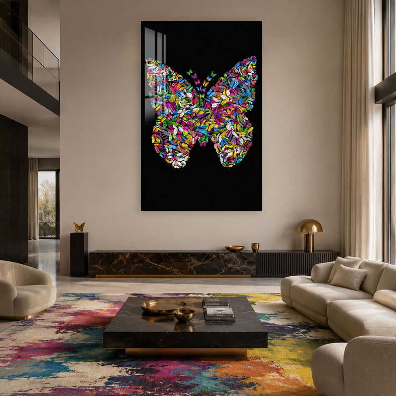 Artronauts Glass Print Butterfly Ascension Glass Wall Art