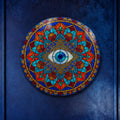 Radiant Guardian Eye — tempered glass, ultra HD print, ready to hang