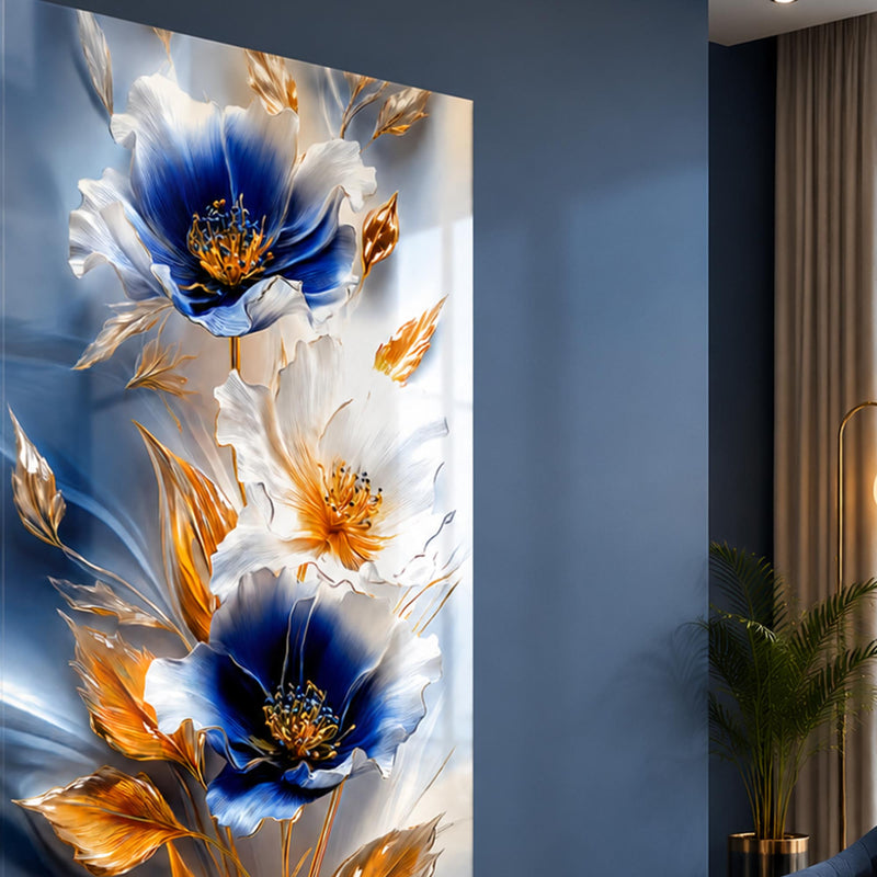 Gilded Blue Blossoms lifestyle view