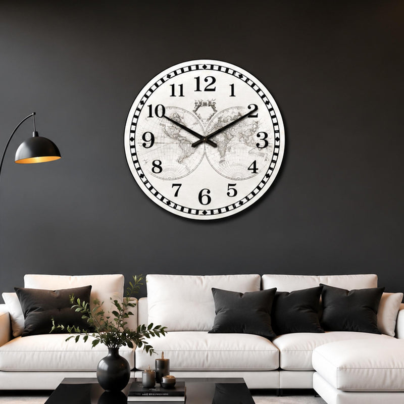 Vintage World Map lifestyle view