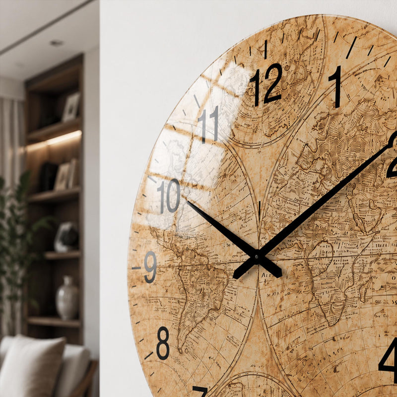 Vintage World Map lifestyle view