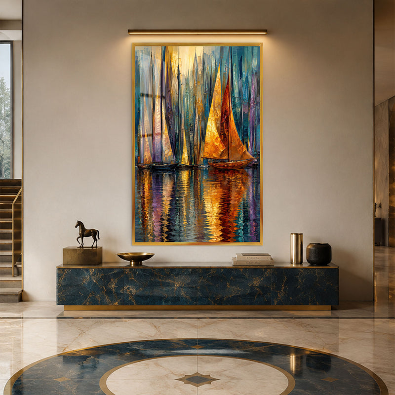 Golden Regatta with gold frame
