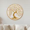 Golden Tree Of Life with gold frame