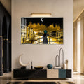 Artronauts Glass Print 18x12 cm | 7.1"x4.7" / Silver Venice Under Moonlight Glass Wall Art
