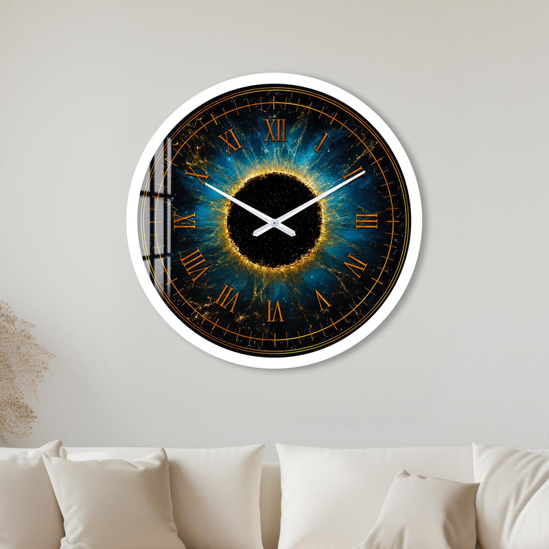 Golden Eclipse with white frame
