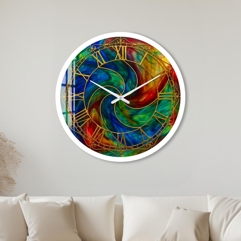 Kaleidoscope Spiral with white frame