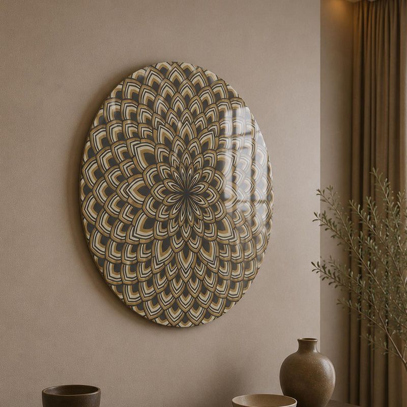 Art Deco Lotus Fan Mandala lifestyle view
