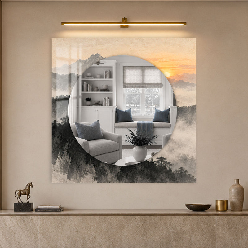 Misty Mountain Sunrise lifestyle view