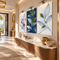 Navy Botanical Leaves lifestyle view
