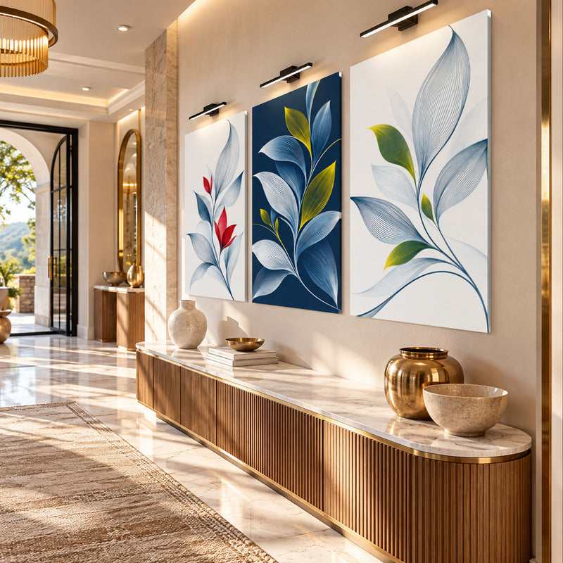 Navy Botanical Leaves lifestyle view