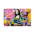 Artronauts Glass Print Graffiti Mona Lisa Glass Wall Art