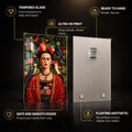 Frida's Garden — tempered glass, ultra HD print, ready to hang