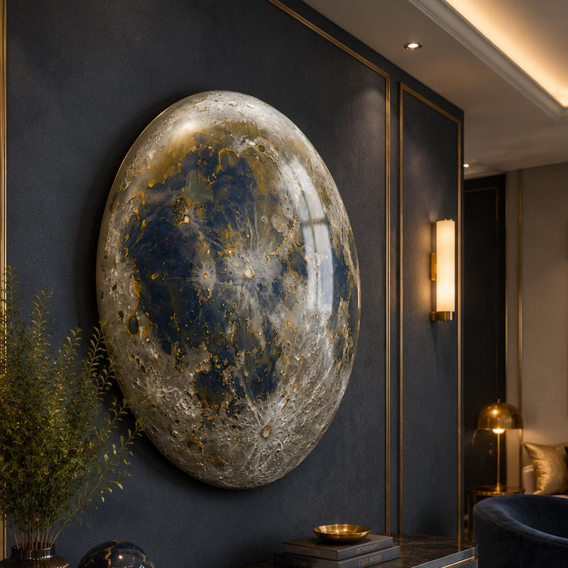 Gilded Moon close-up angled detail
