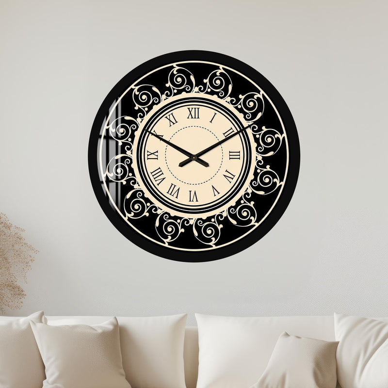 Ornate Roman Elegance with black frame