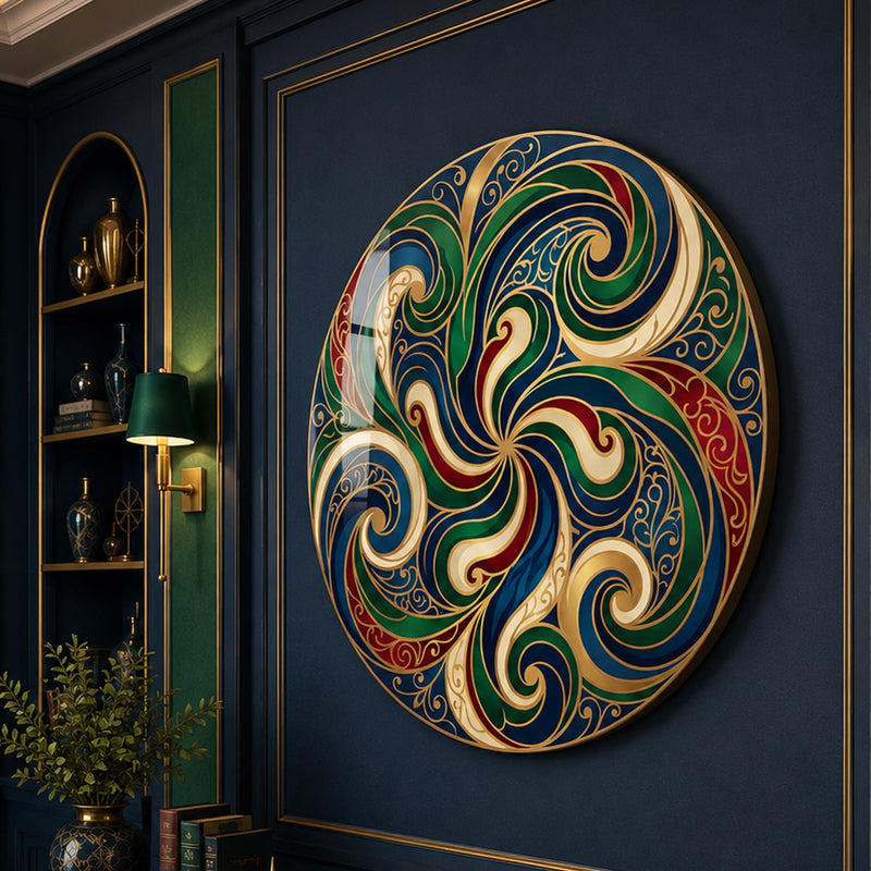 Jewel Tone Spiral Pinwheel lifestyle view