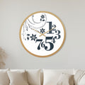 Floral Number Cascade with gold frame