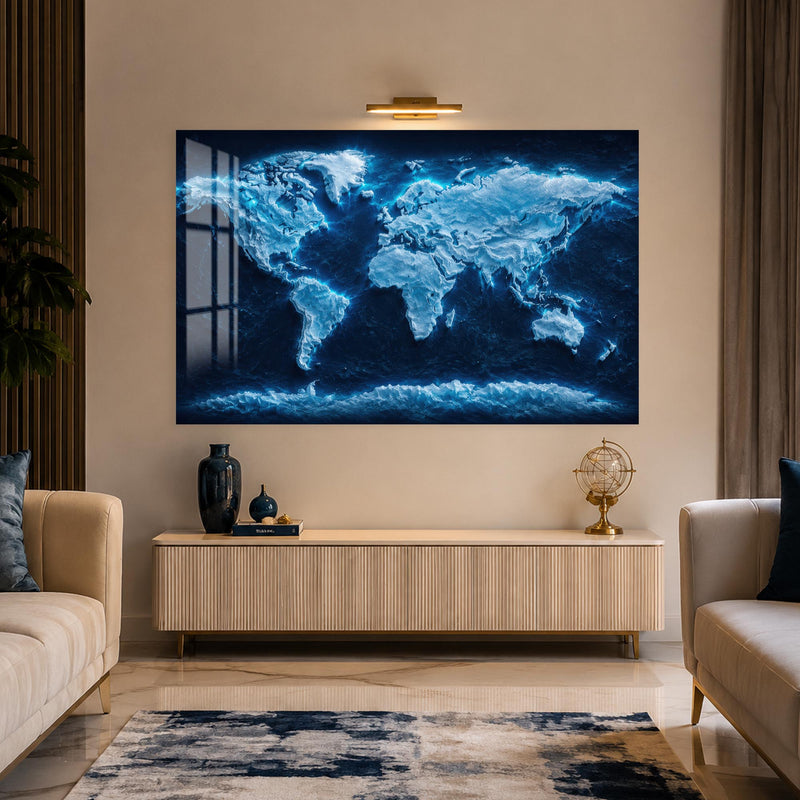 Frozen World Map lifestyle view