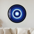 Electric Blue Vortex with black frame
