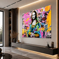 Artronauts Glass Print Graffiti Mona Lisa Glass Wall Art