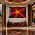 Molten Lava Burst with white frame