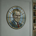 Stained Glass Portrait Medallion lifestyle view