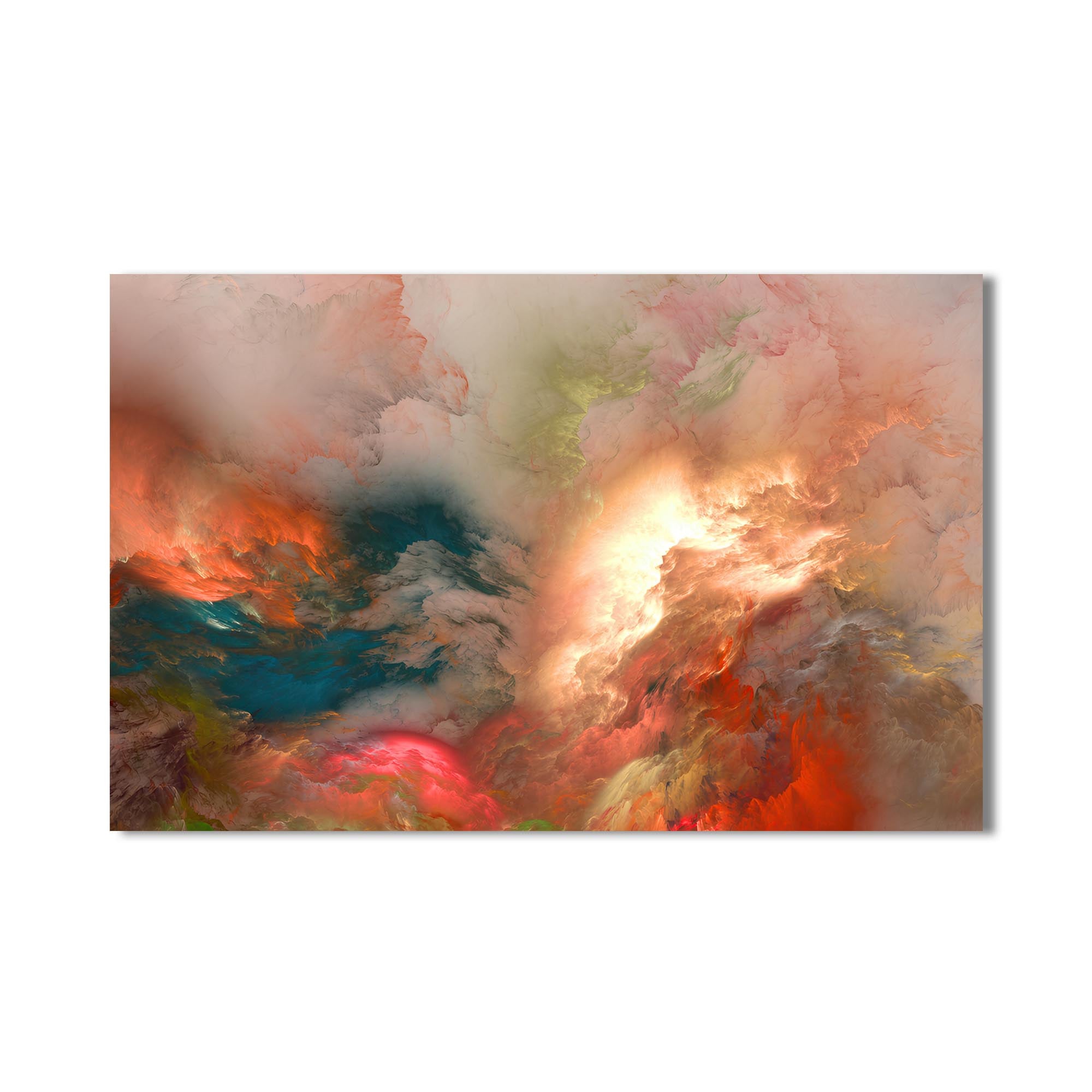 Aurora Flux-Abstract Tempered Glass Wall Art