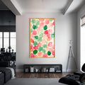 Artronauts Glass Print S | 72x46 cm | 28.3"x18.1" / Gold Watercolour Petals-Abstract Tempered Glass Wall Art