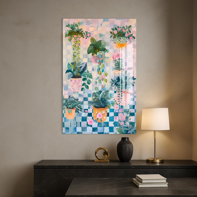 Artronauts Glass Print Abstarct Indoor Garden - Tempered Glass Wall Art