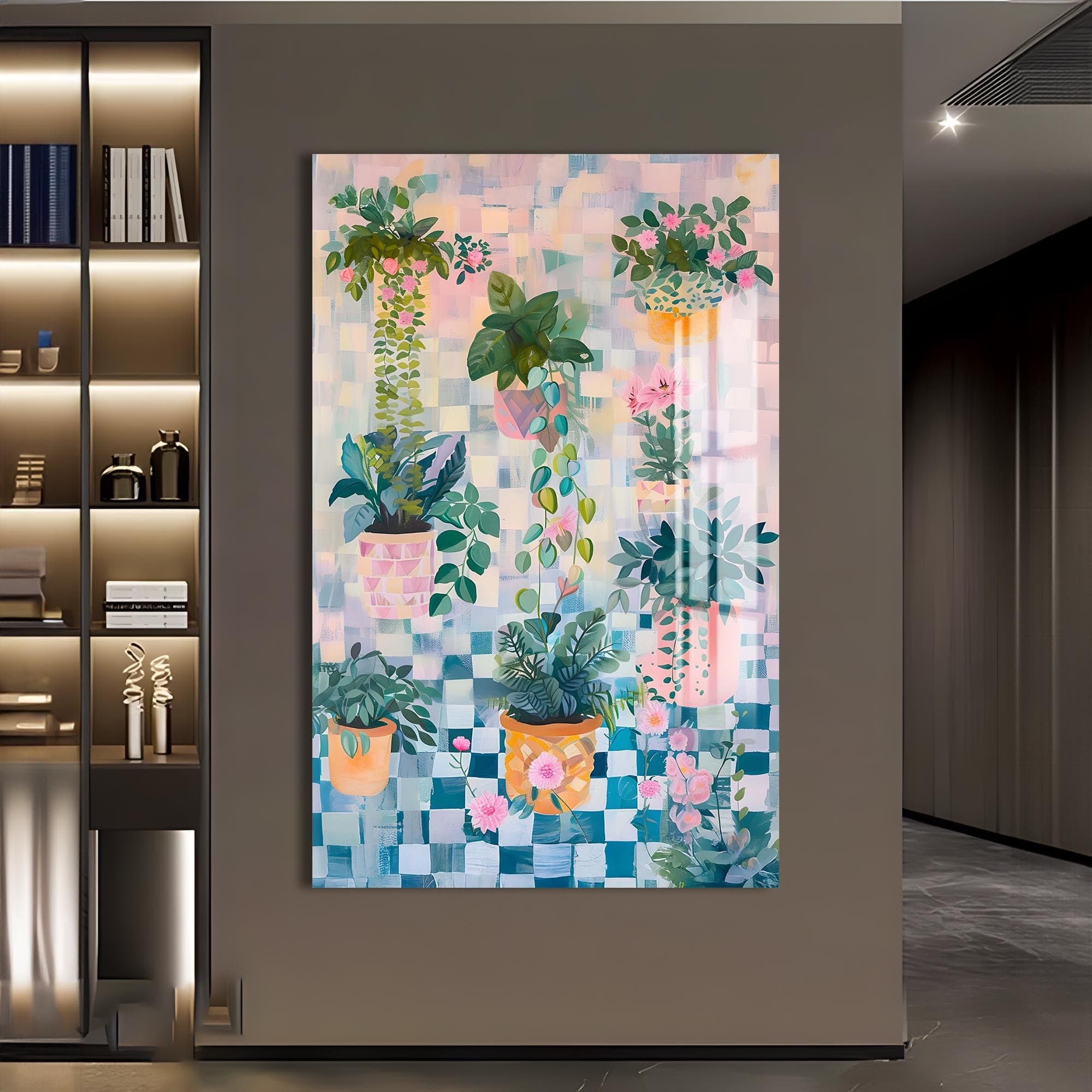 Artronauts Glass Print Abstarct Indoor Garden - Tempered Glass Wall Art