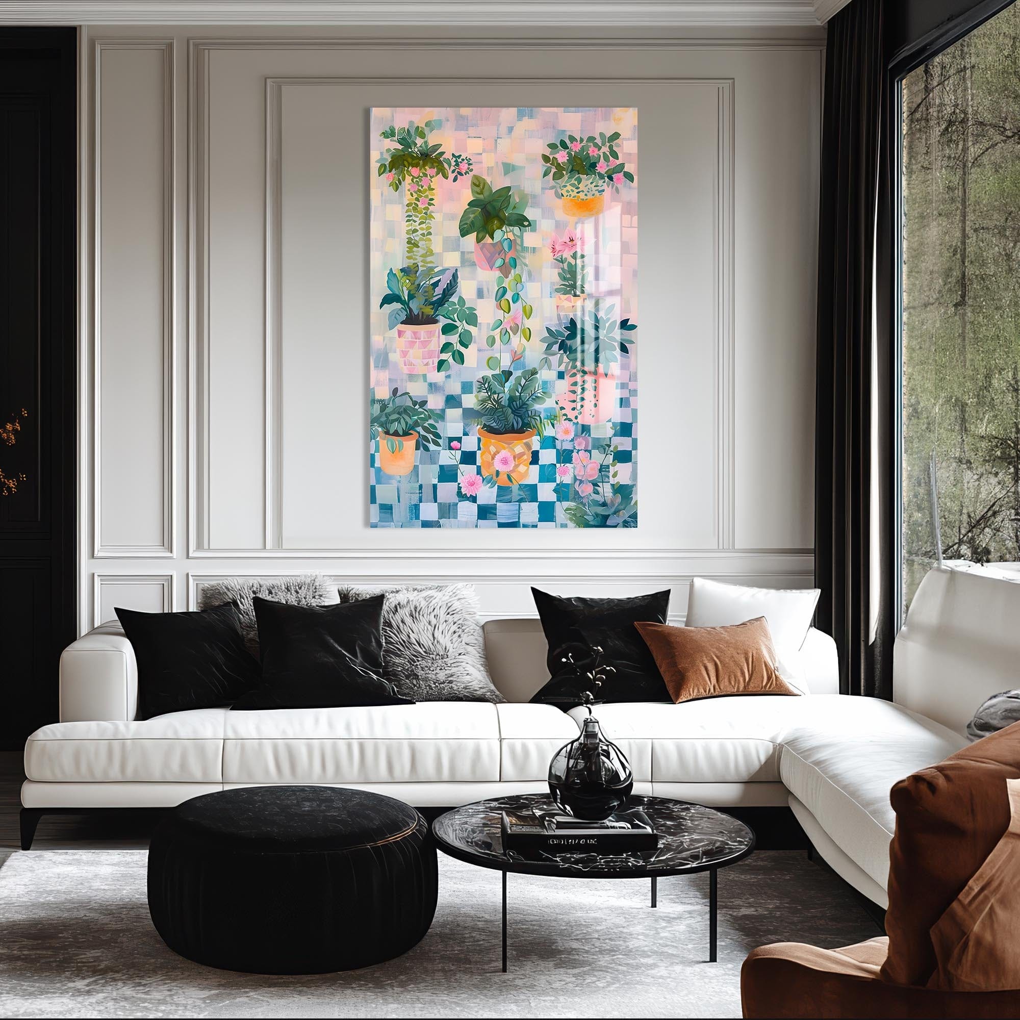 Artronauts Glass Print Abstarct Indoor Garden - Tempered Glass Wall Art