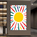 Artronauts Glass Print Abstract Sunburst II-Tempered Glass Wall Art