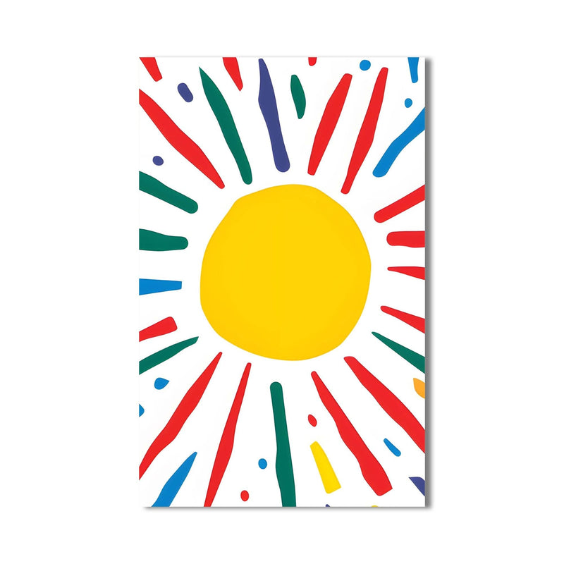 Artronauts Glass Print Abstract Sunburst II-Tempered Glass Wall Art
