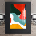 Artronauts Glass Print Organic Colour Blocks-Abstract Tempered Glass Wall Art