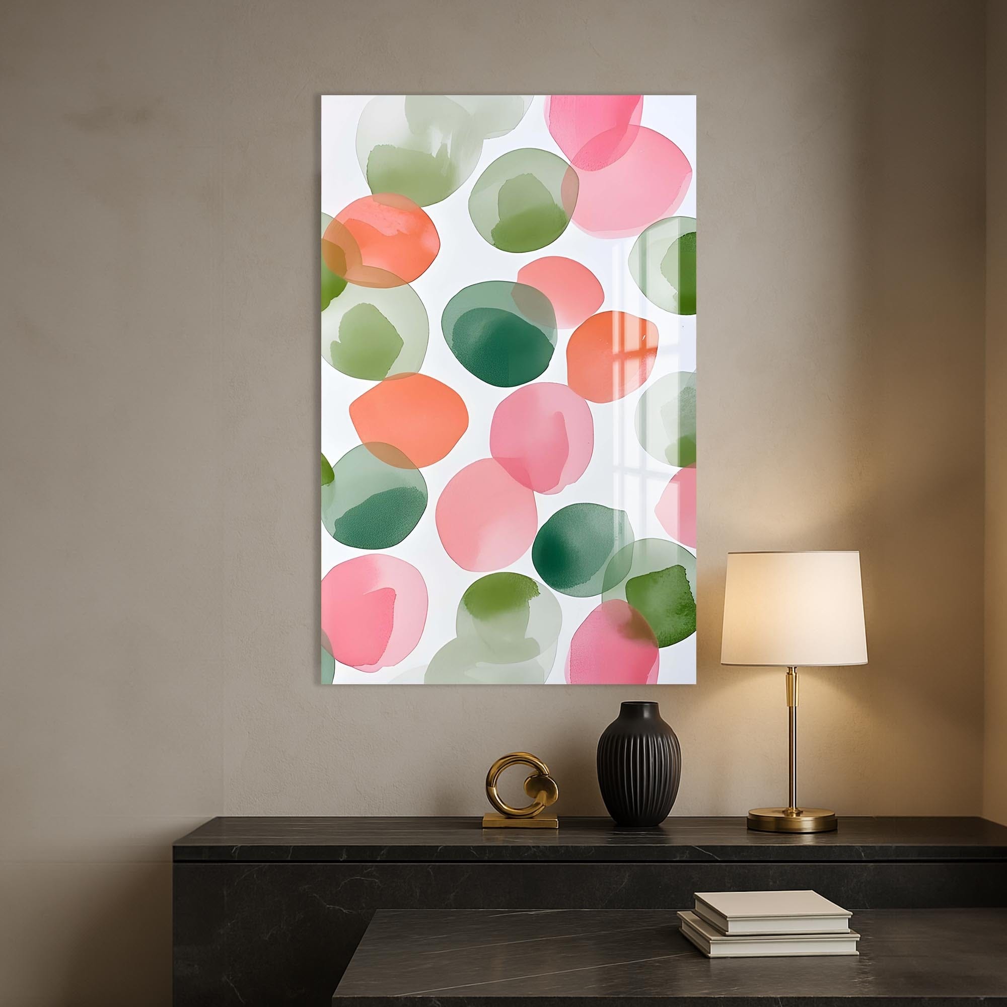 Artronauts Glass Print Pastel Bubbles - Abstract Tempered Glass Wall Art