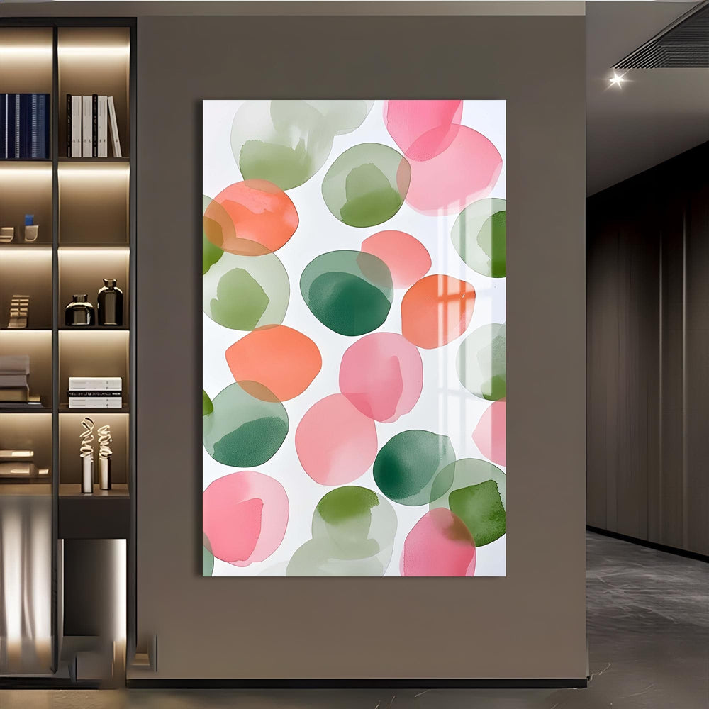 Artronauts Glass Print Pastel Bubbles - Abstract Tempered Glass Wall Art