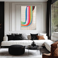 Artronauts Glass Print Grid Spectrum-  Abstract Tempered Glass Wall Art