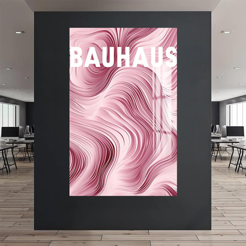 Artronauts Glass Print Pink Flow- Abstract Tempered Glass Wall Art