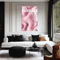 Artronauts Glass Print Pink Flow- Abstract Tempered Glass Wall Art