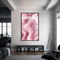 Artronauts Glass Print S | 72x46 cm | 28.3"x18.1" / Black Pink Flow- Abstract Tempered Glass Wall Art