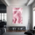 Artronauts Glass Print S | 72x46 cm | 28.3"x18.1" / White Pink Flow- Abstract Tempered Glass Wall Art