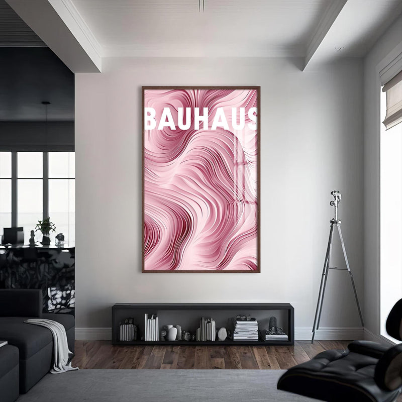 Artronauts Glass Print Pink Flow- Abstract Tempered Glass Wall Art
