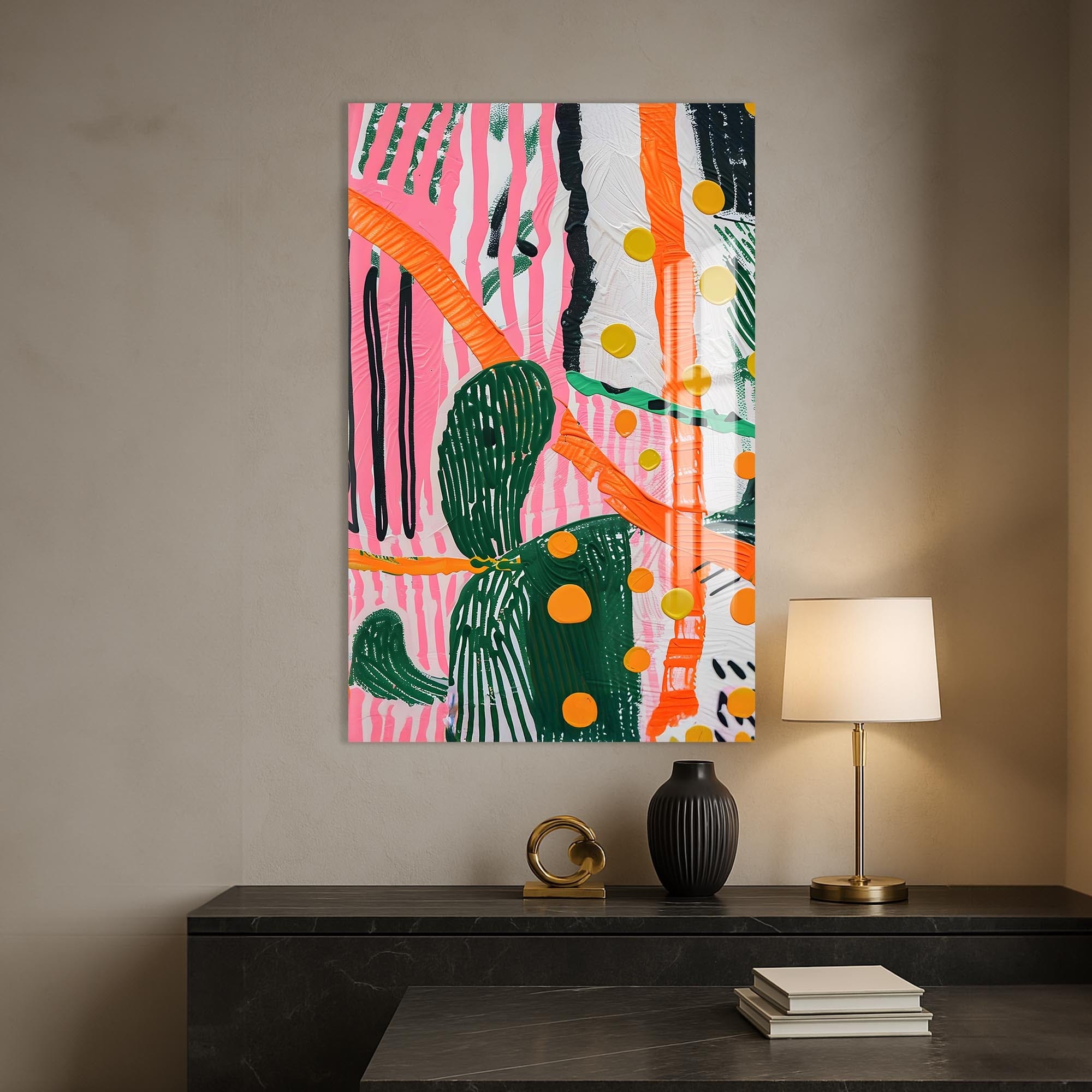 Artronauts Glass Print Bold Rhythm- Abstract Tempered Glass Wall Art