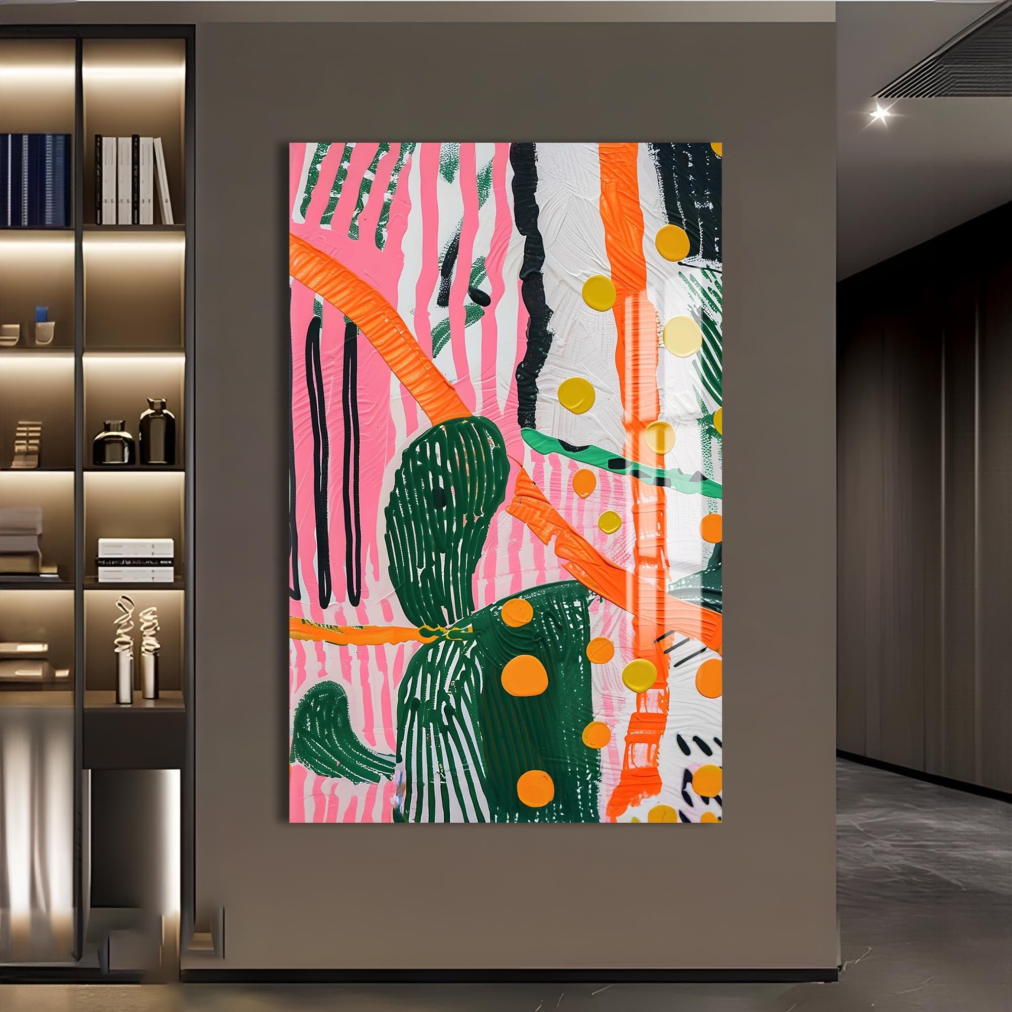 Artronauts Glass Print Bold Rhythm- Abstract Tempered Glass Wall Art