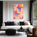 Artronauts Glass Print Candy Swirl Motion- Abstract Tempered Glass Wall Art